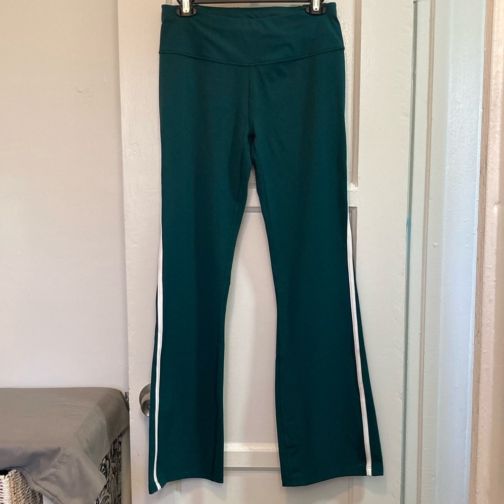 Sweaty Betty Retro Green Power Contour Bootcut Trousers Med New